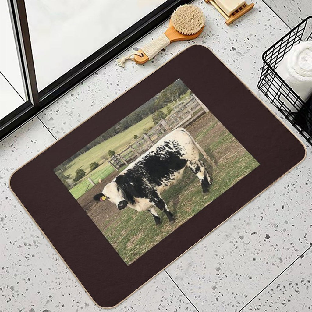 POPPY THE SPECKLE PARK COW  Slip-Resistant Bath Mat