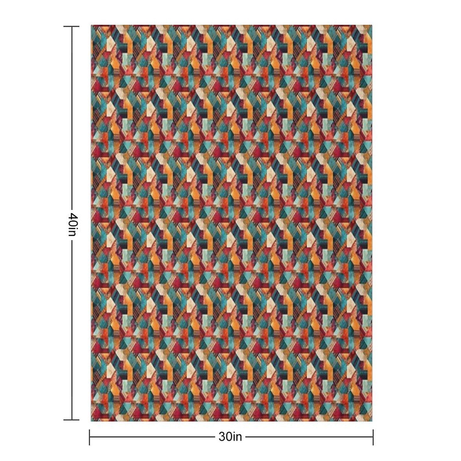Patchwork Comfort Throw Blanket