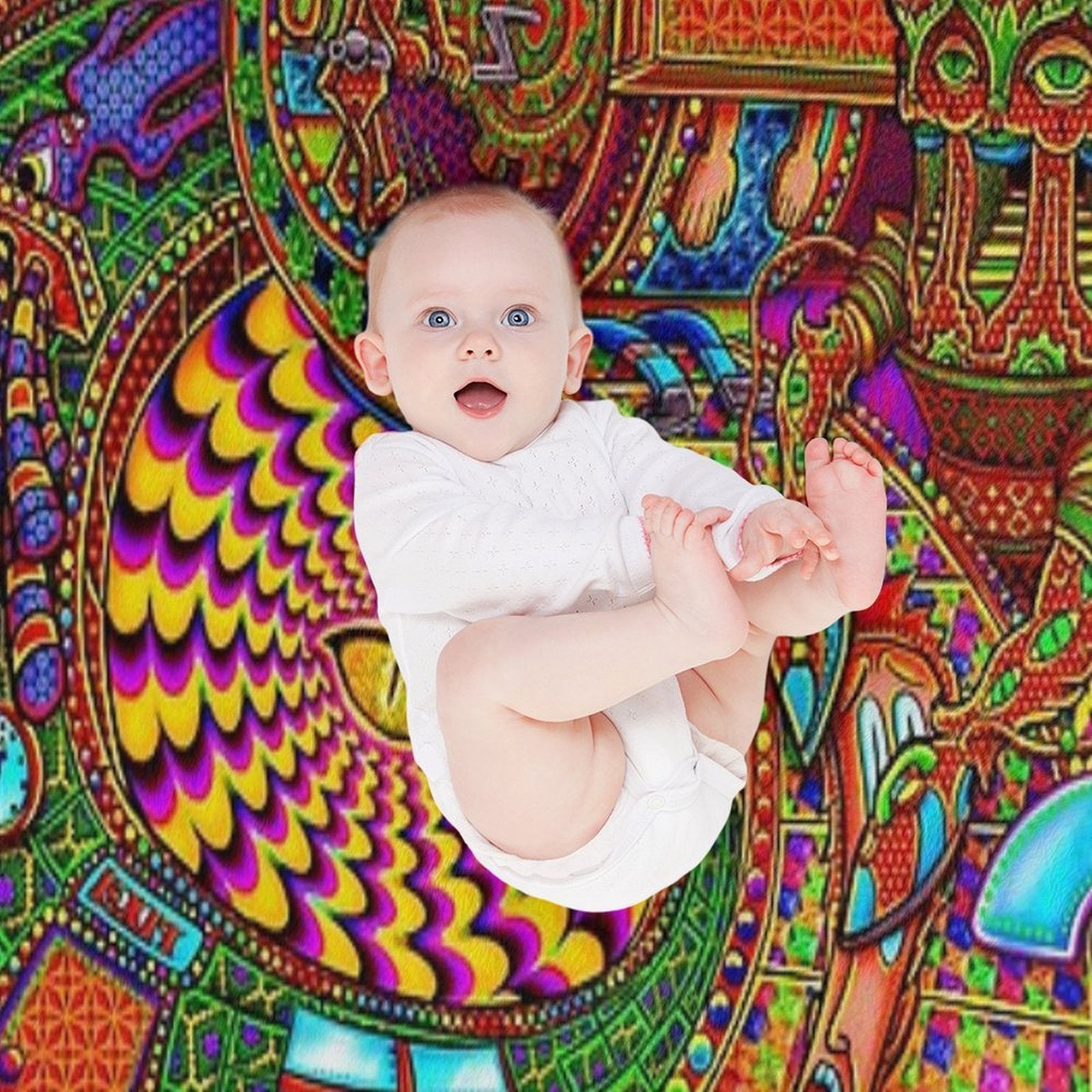 Carnival of The Abyss Travel-friendly Throw Blanket