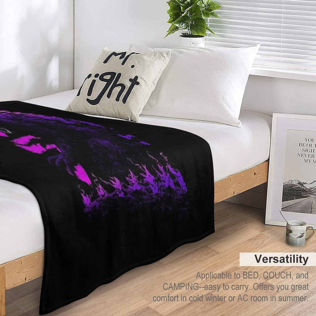 Gojira Millenium Godzilla 2000 Minus 1 Shin Black Light Travel-friendly Throw Blanket