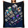 Computers #3 Multi-functional Throw Blanket
