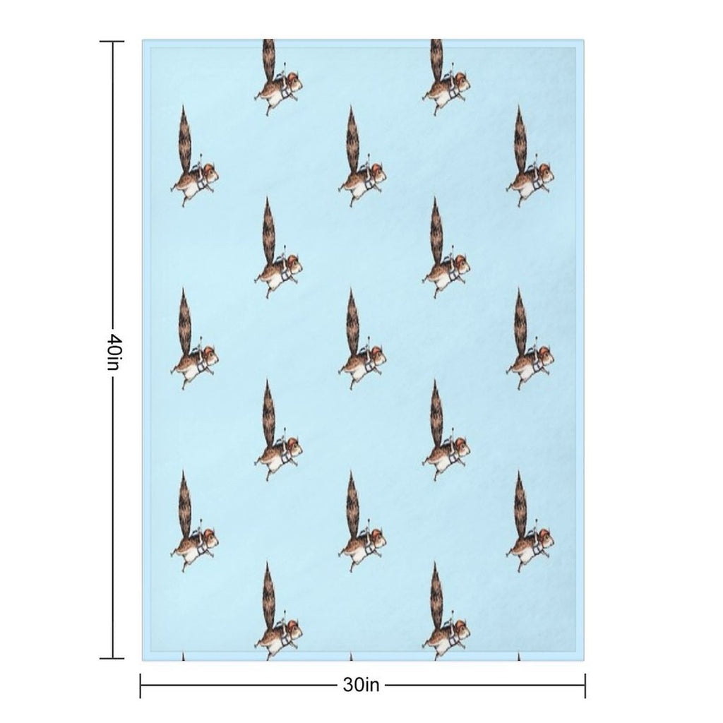 Skydiver Squirrel, Skydiving Adventure Design Anti-pilling Throw Blanket