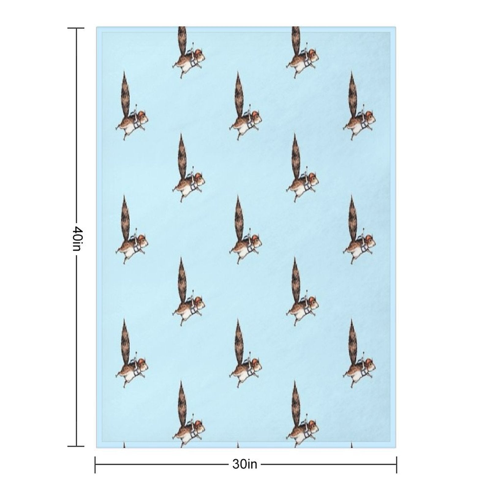 Skydiver Squirrel, Skydiving Adventure Design Anti-pilling Throw Blanket
