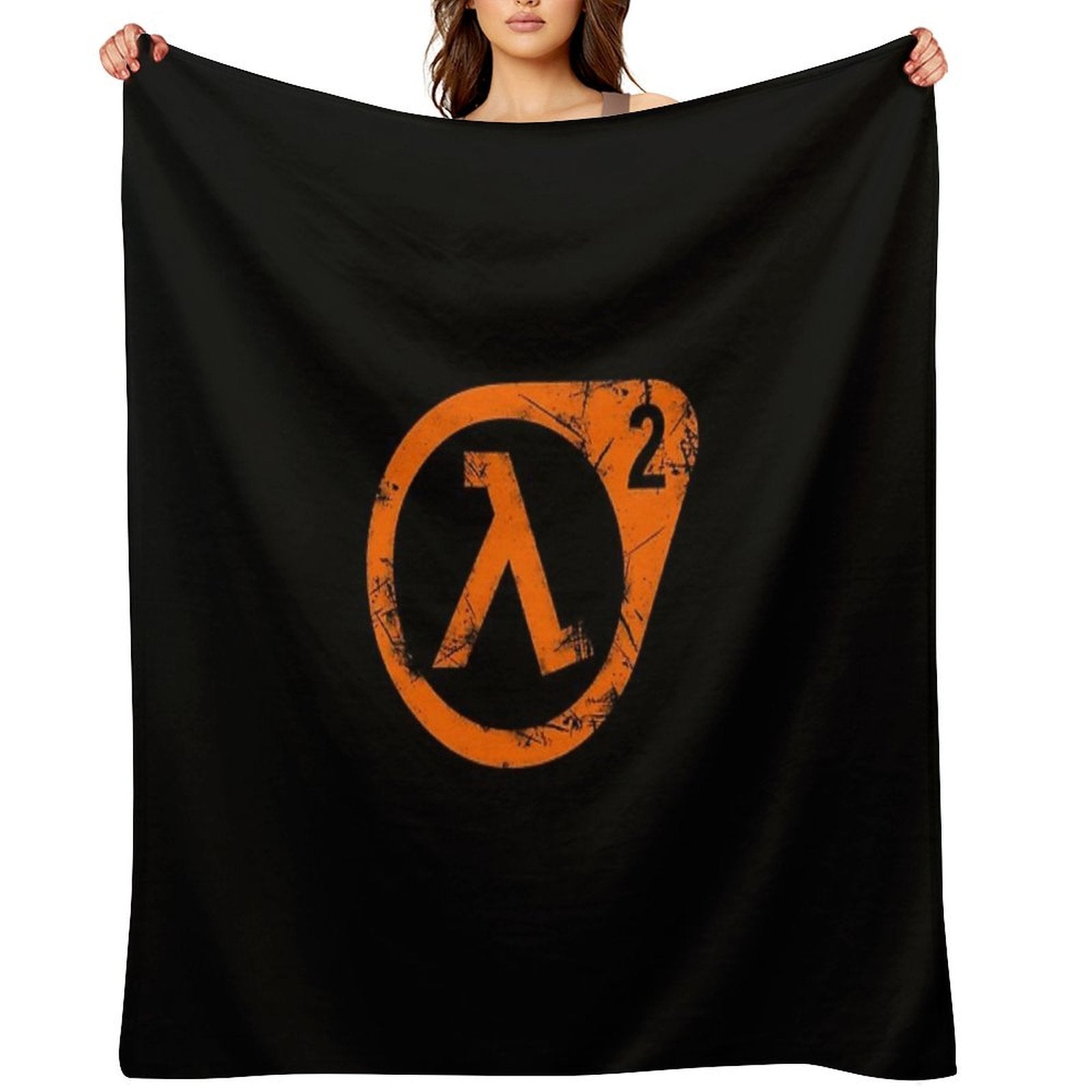 HL2 Orange Compact Throw Blanket