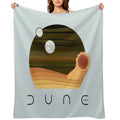 Dune Desert Night And Sandworm Travel-friendly Throw Blanket