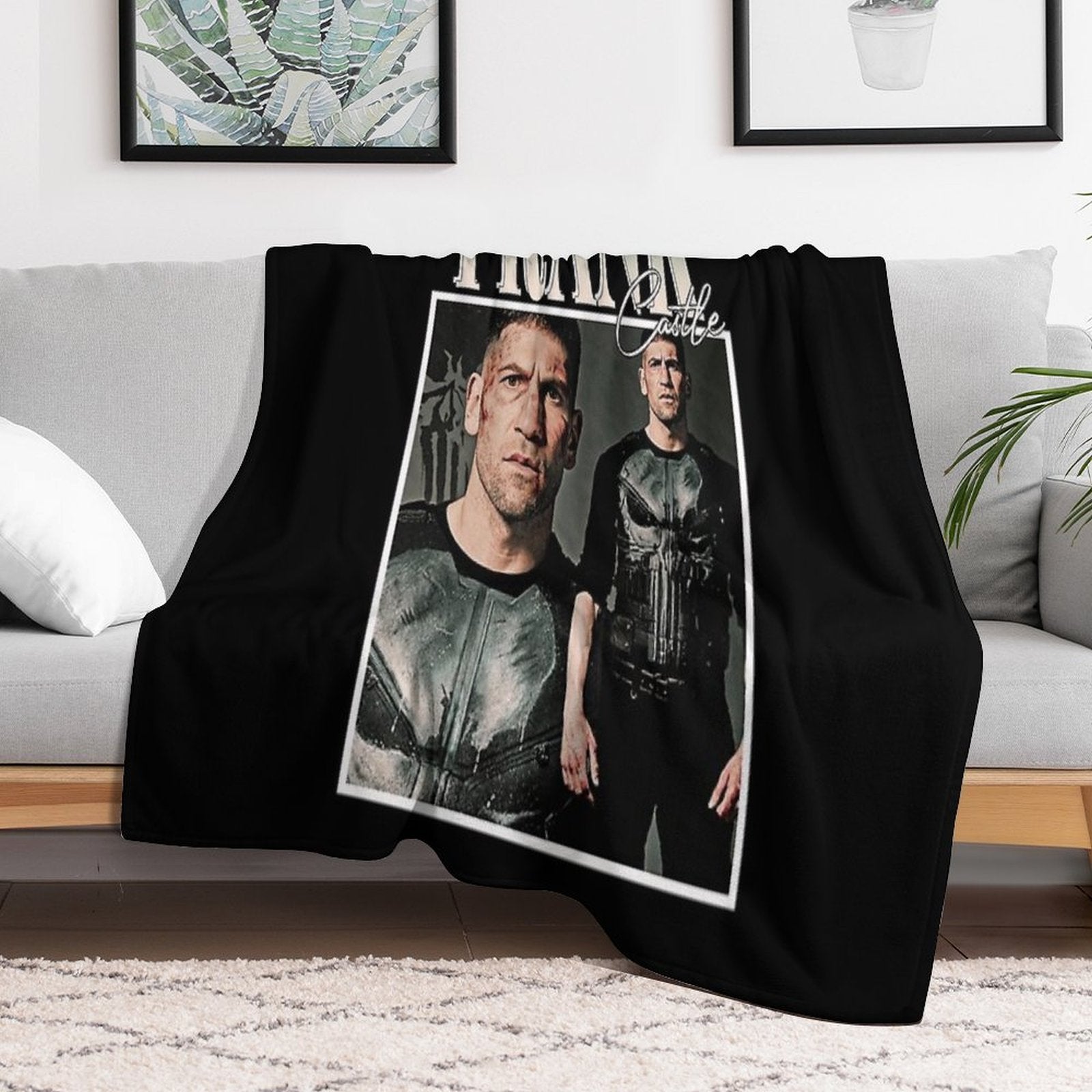 Art Frank Castle Vintage Retro Durable Throw Blanket