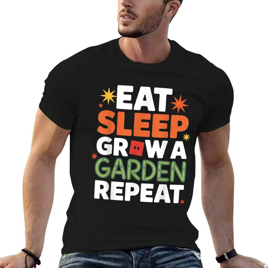 Funny Game Eat Sleep Grow A Garden Repeat  Relaxed-fit T-Shirt