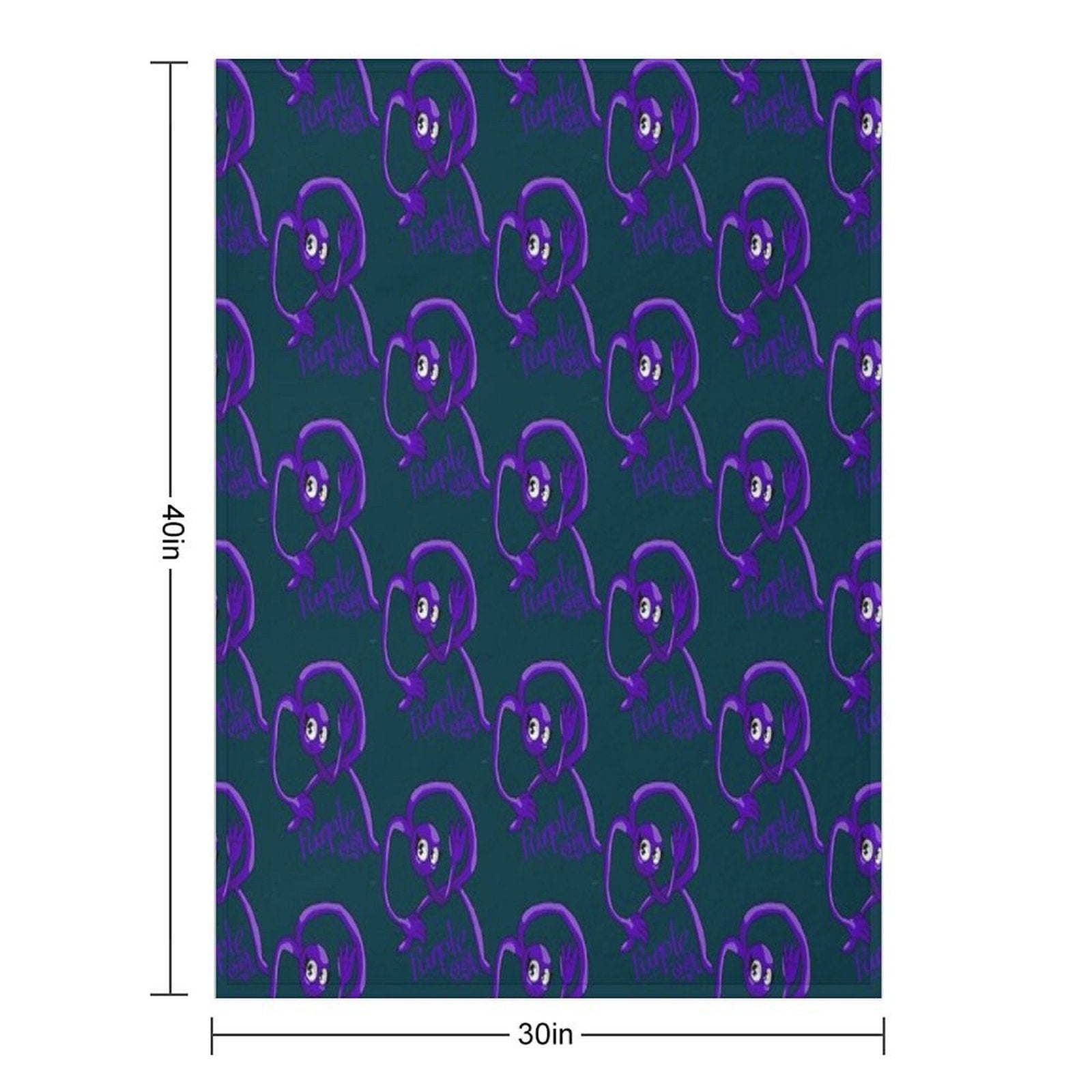 Rainbow Friends Purple (Friendly) Comfort Throw Blanket