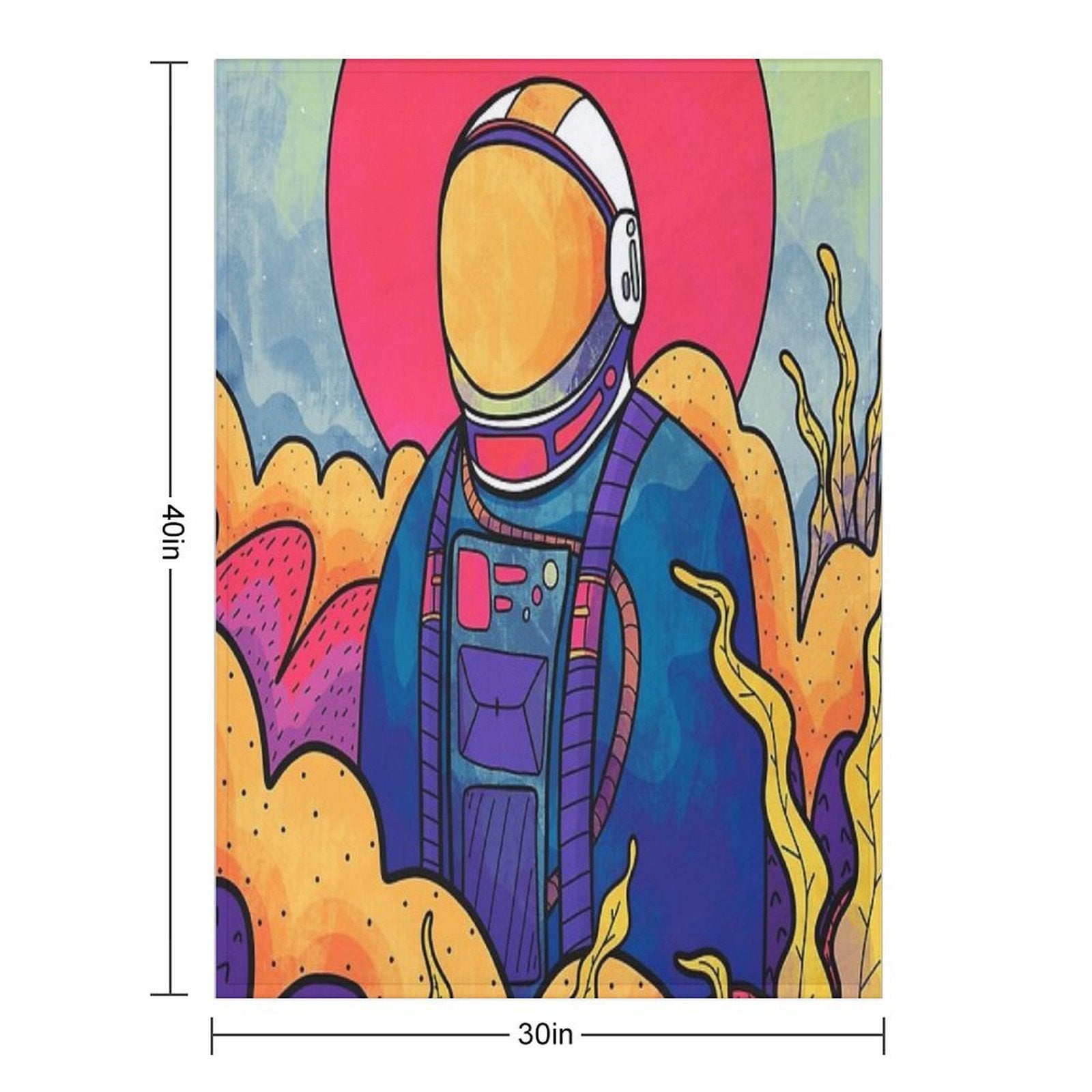 The Planet Explorer Velvety-soft Throw Blanket