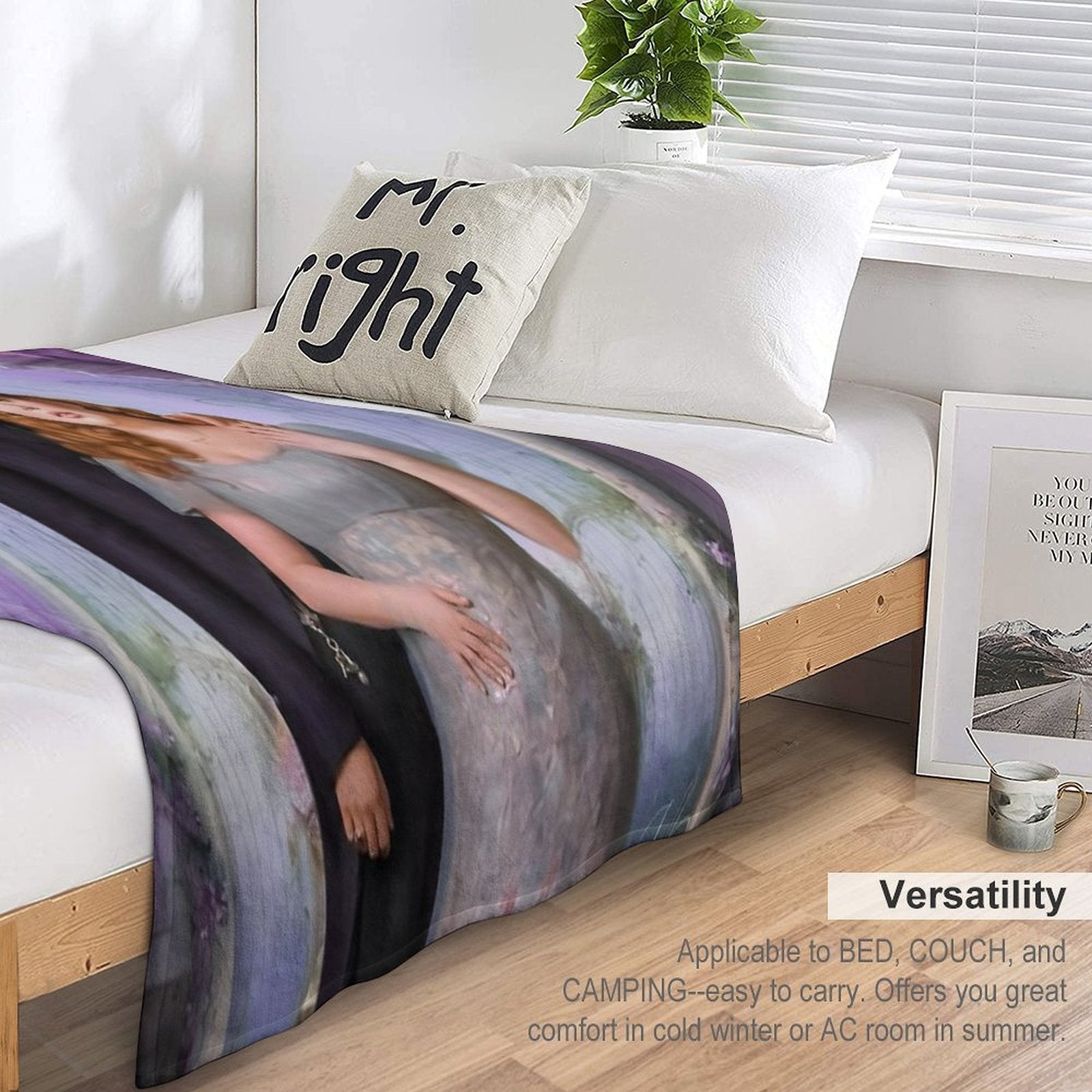 Penelope And Colin Bridgerton Gift-ready Throw Blanket