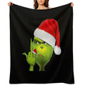 Grinch X Middle Finger Lightweight Throw Blanket