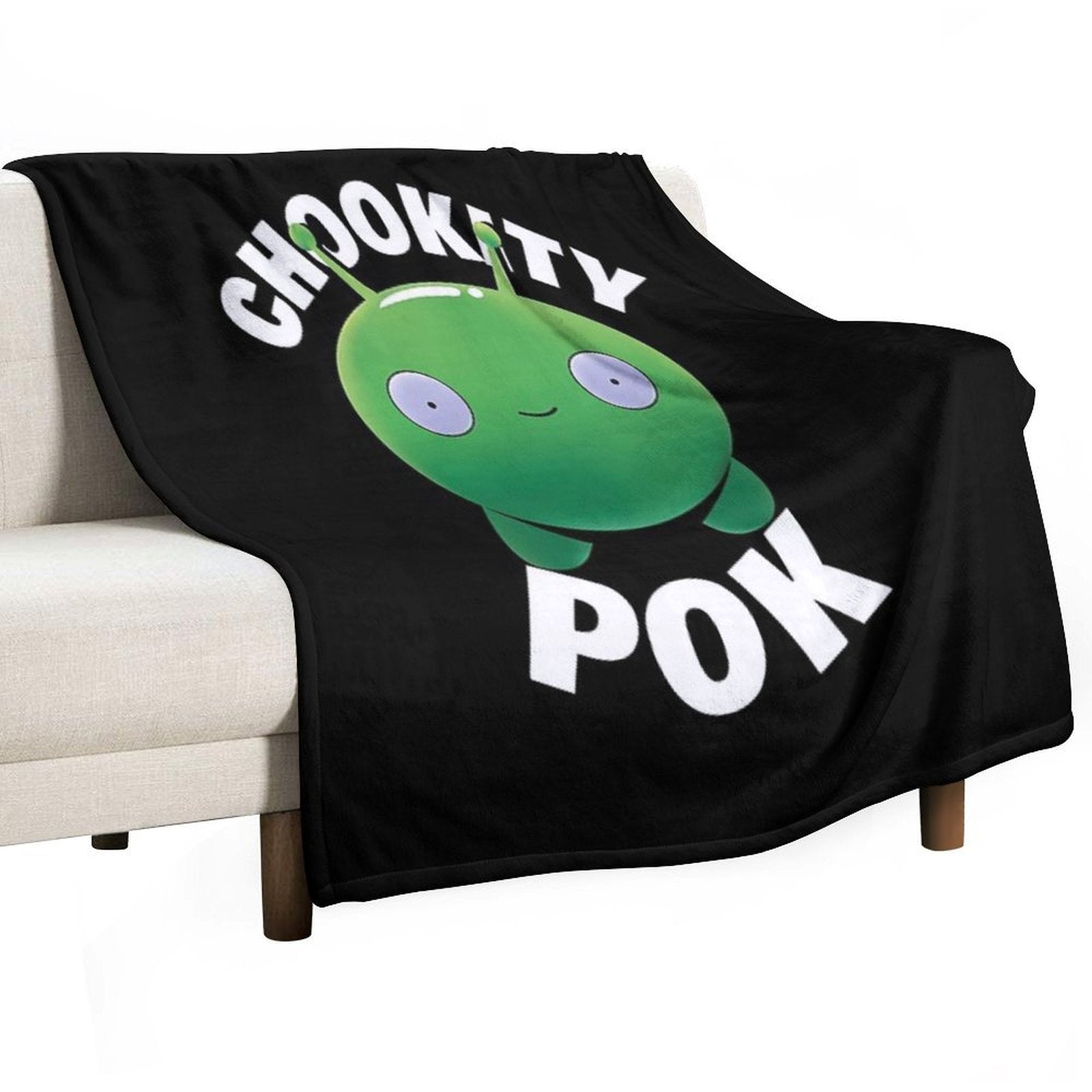 Mooncake Phrase Plush Throw Blanket