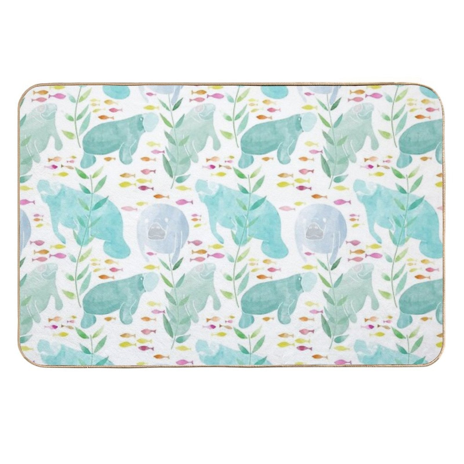 Lazy Manatees  Non-Slip Bath Mat