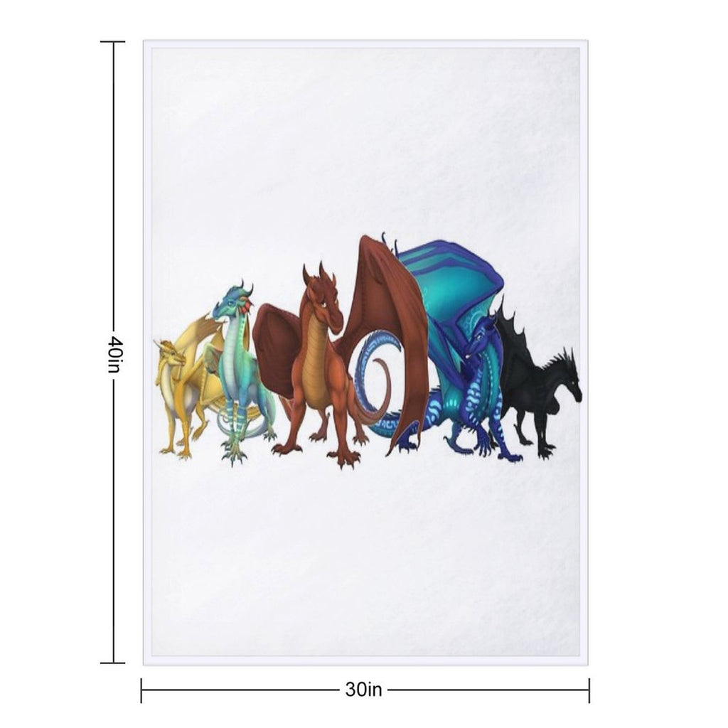 Wings of Fire - Dragonets of Destiny Wrinkle-free Throw Blanket