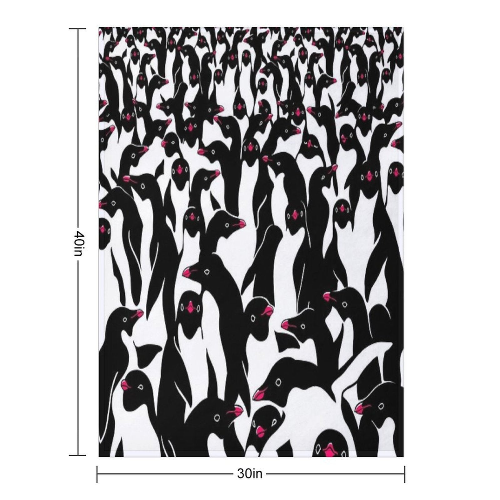 Meanwhile Penguins II Travel-friendly Throw Blanket