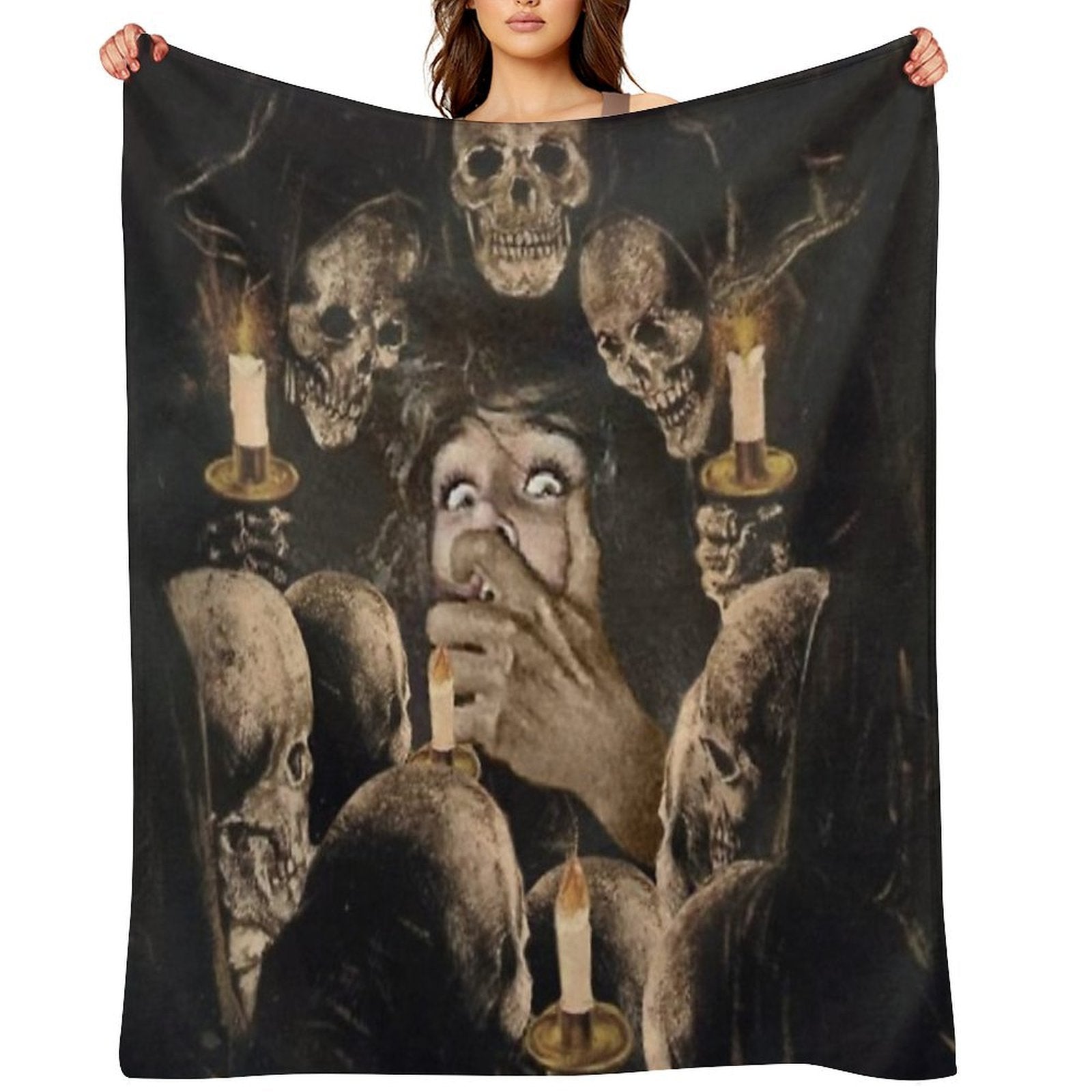 DARK VIGIL⠀ Gift-ready Throw Blanket