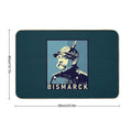 Otto Von Bismarck  Fade-Resistant Bath Mat