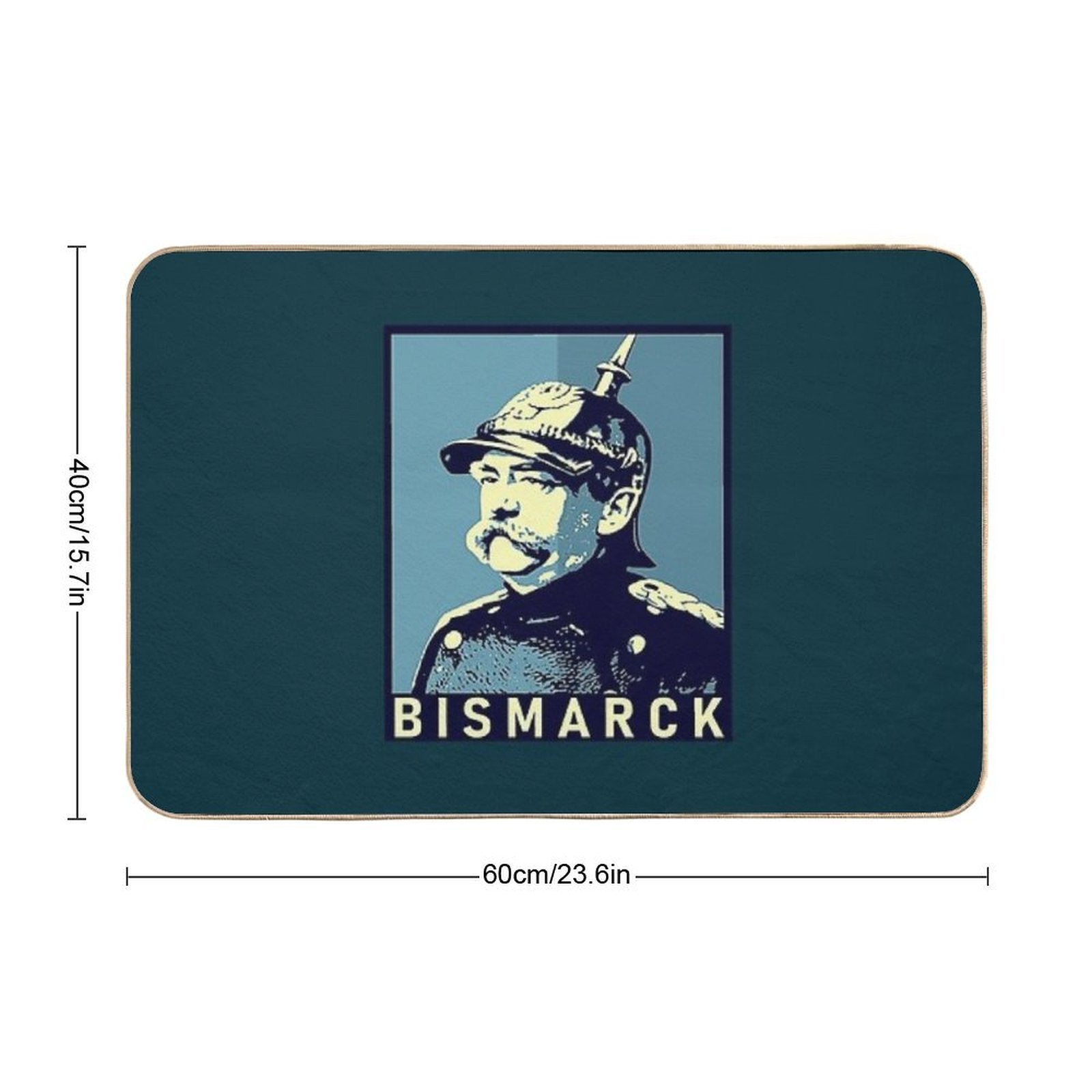 Otto Von Bismarck  Fade-Resistant Bath Mat