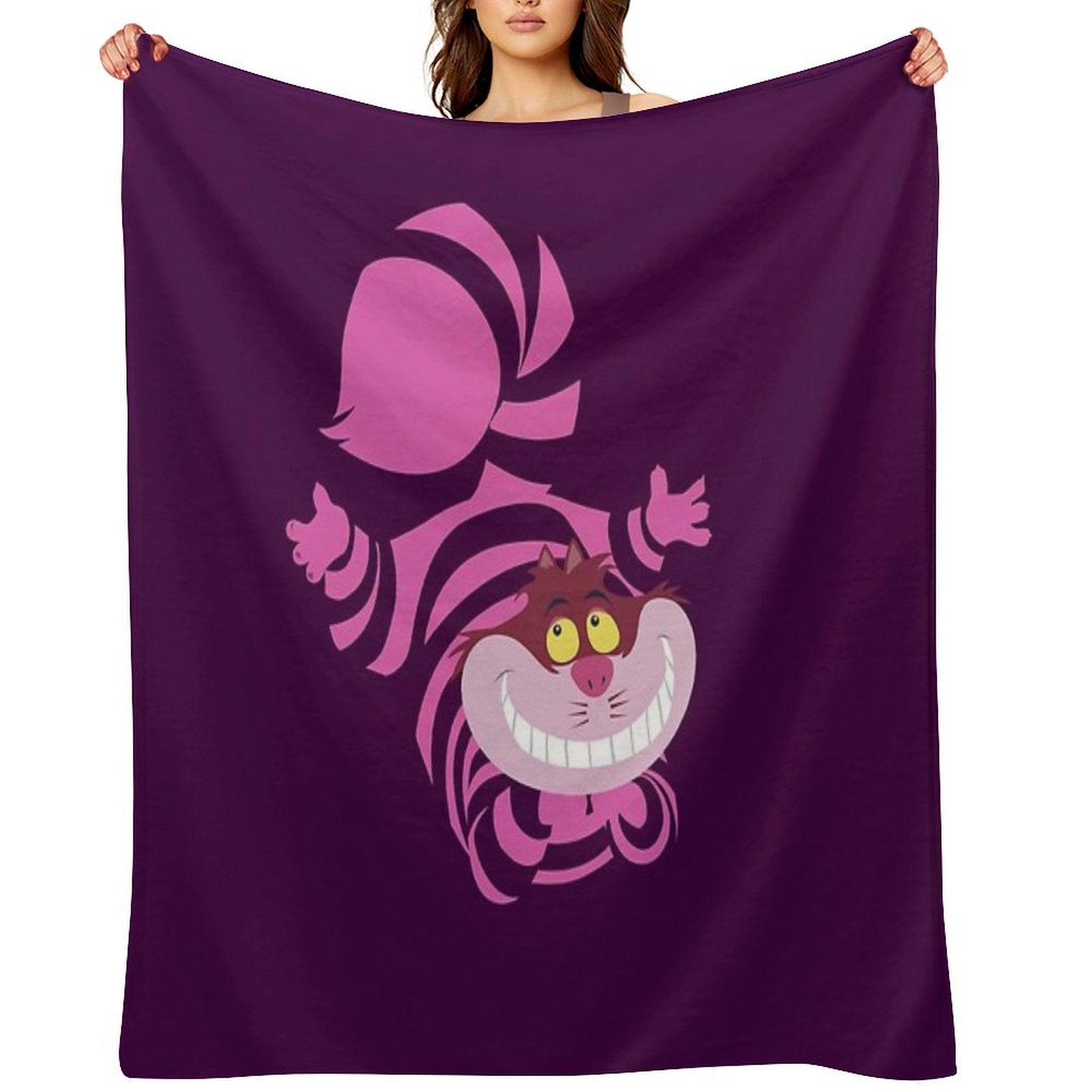De-Su Art - Cheshire The Cat Sustainable Throw Blanket