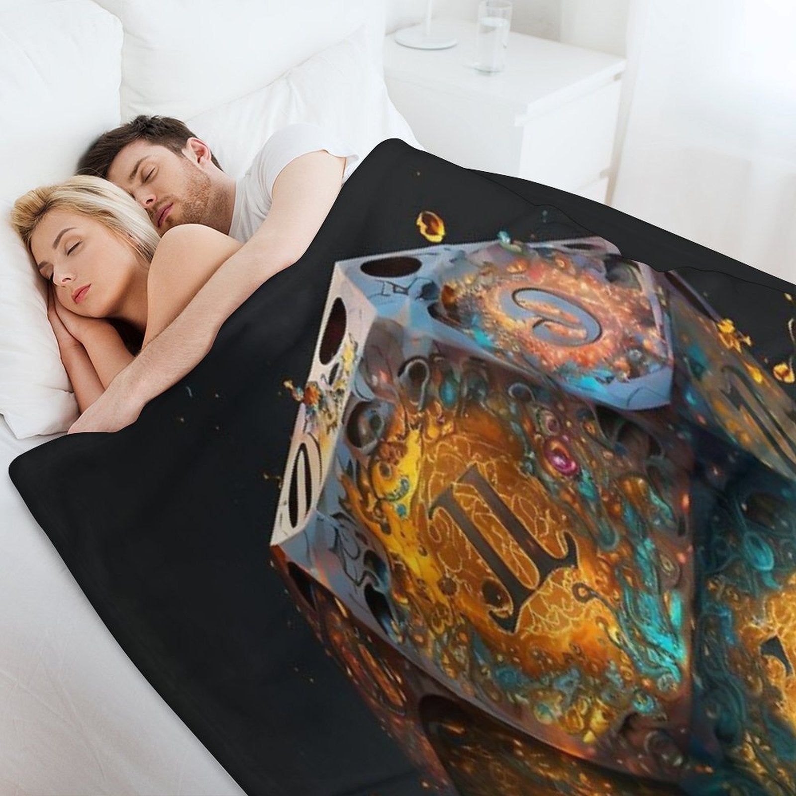 Dungeons And Dragons D20 Shrink-resistant Throw Blanket