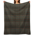 Clan Fraser Hunting Tartan Plush Throw Blanket
