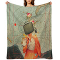 Antarctic Broadcast Wrinkle-free Throw Blanket