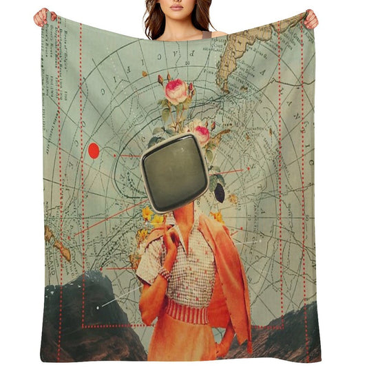 Antarctic Broadcast Wrinkle-free Throw Blanket