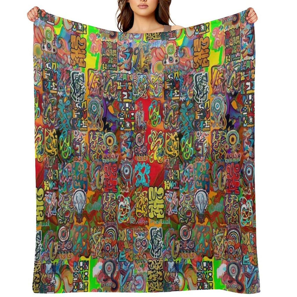 Graffiti 21 Tapiz 11 Wrinkle-free Throw Blanket