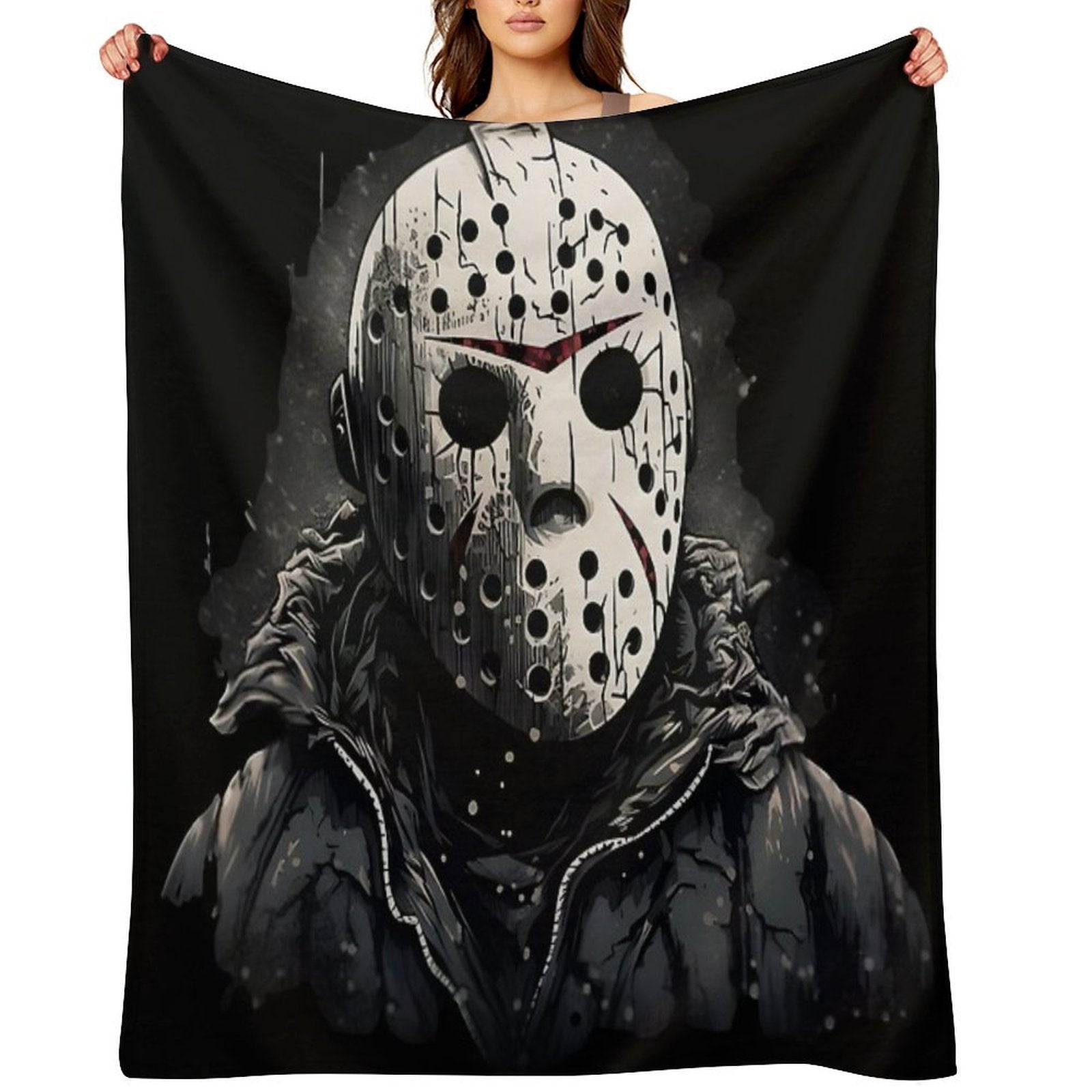 Jason Voorhees Inspired Comfort Throw Blanket