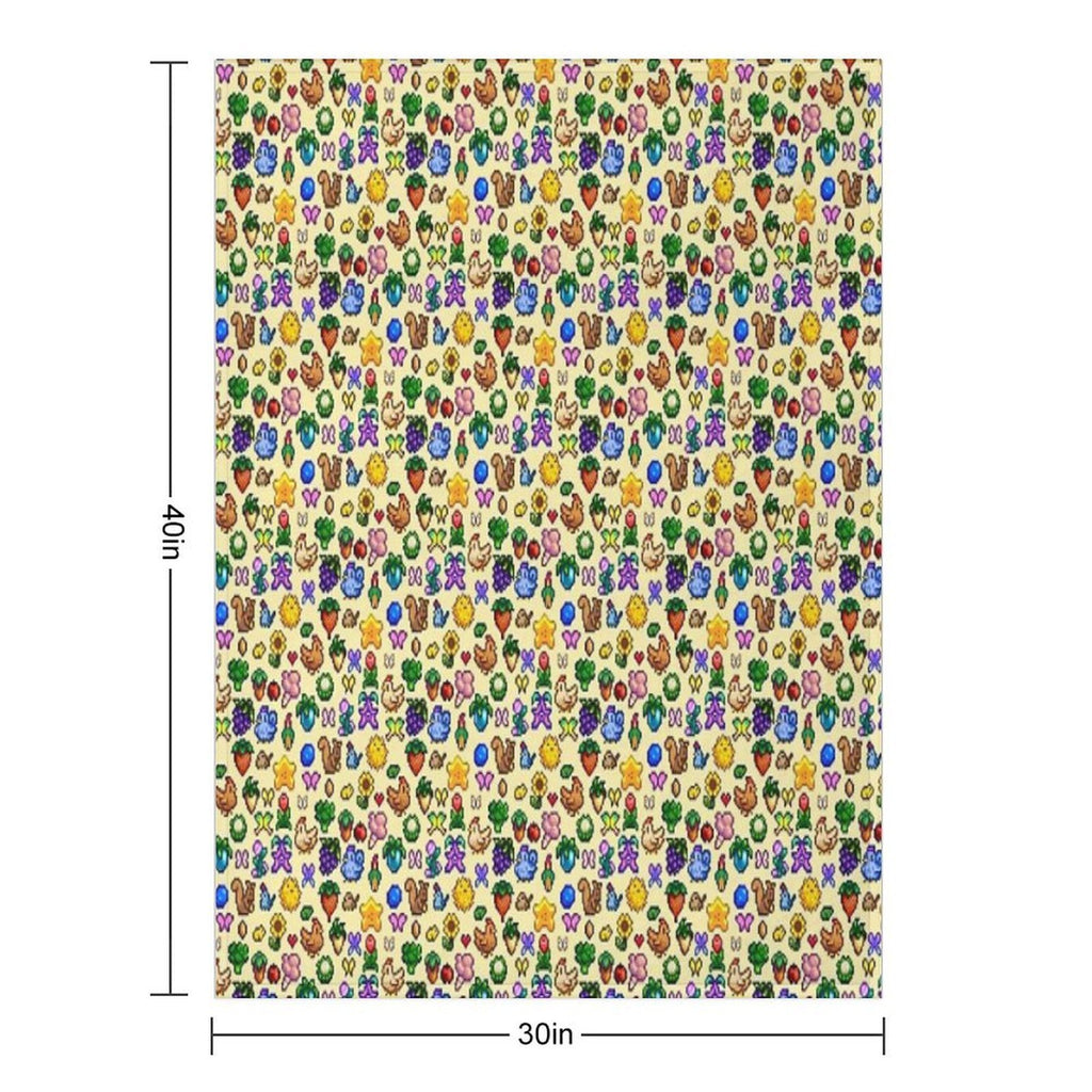 Stardew Valley Eco-conscious Throw Blanket