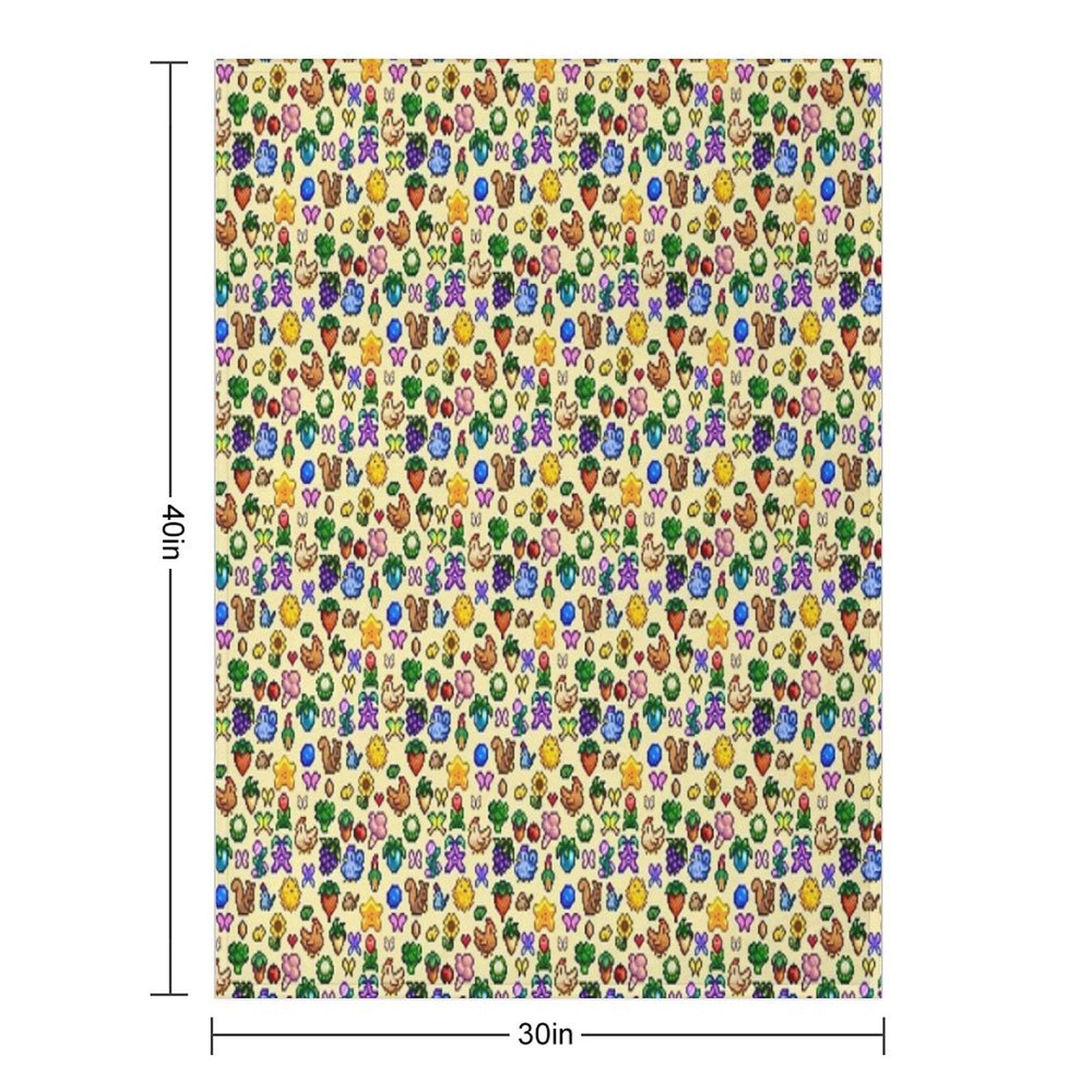 Stardew Valley Eco-conscious Throw Blanket