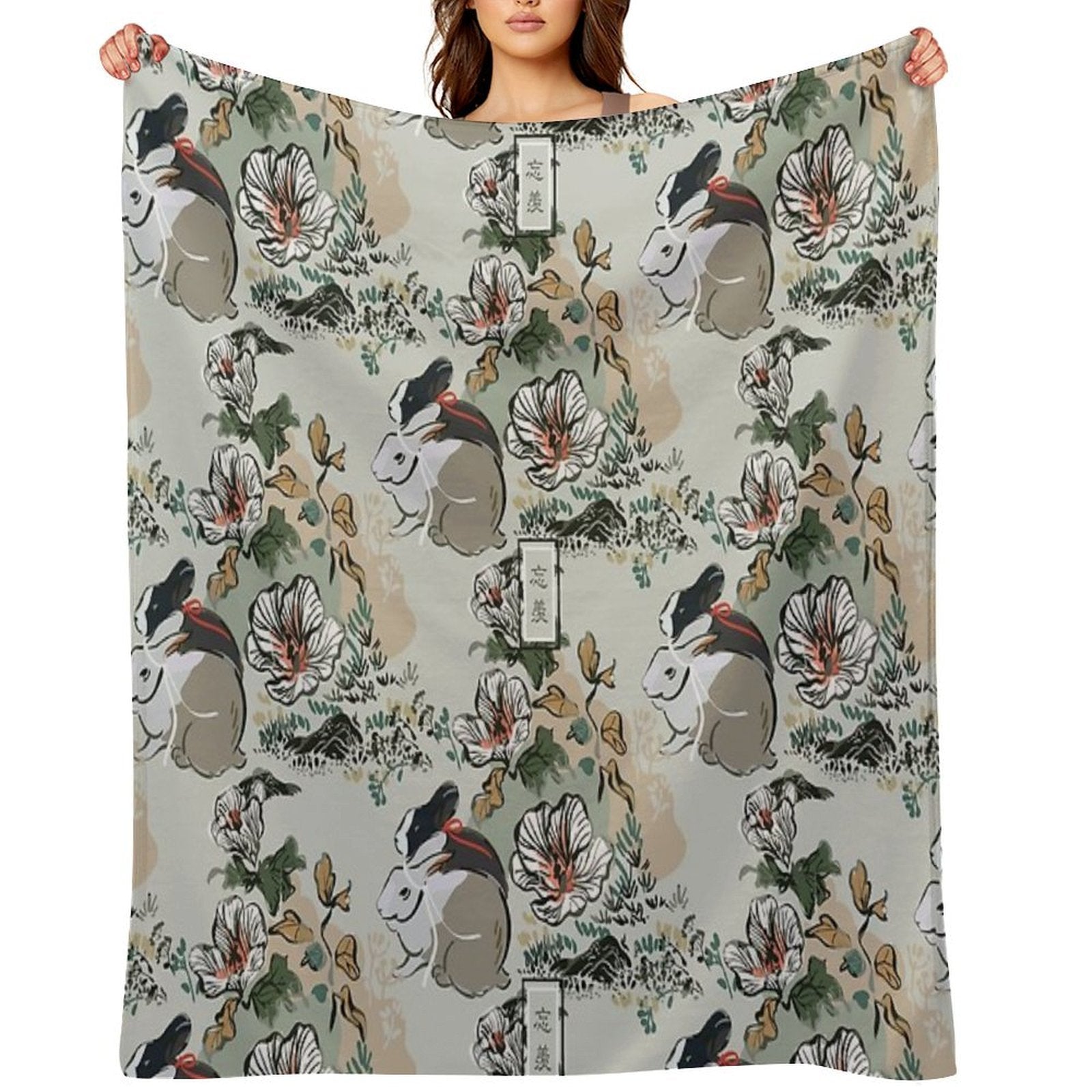 WangXian [SEAMLESS TRADITIONAL] Quick-dry Throw Blanket