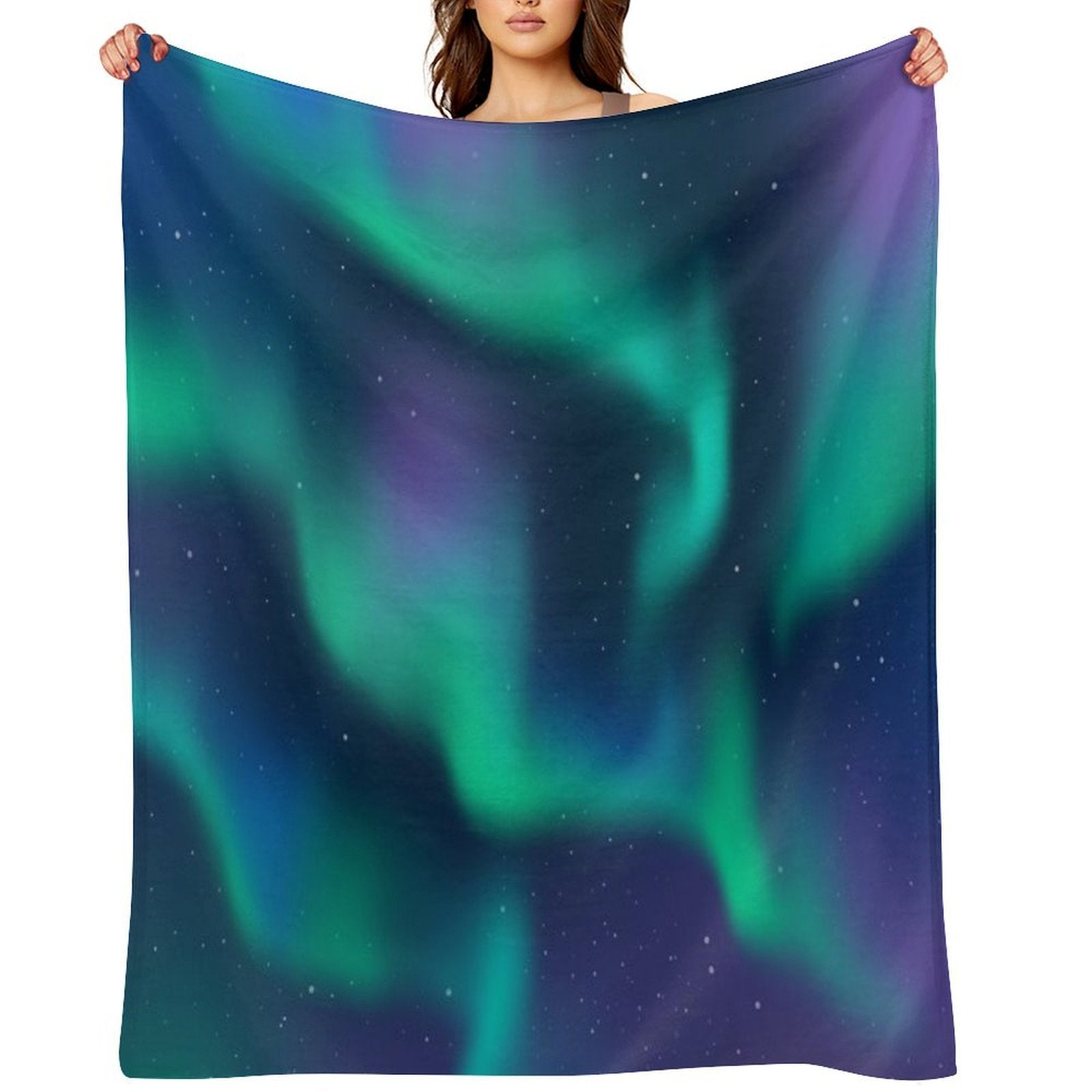 Aurora Borealis Northern Lights Machine-washable Throw Blanket