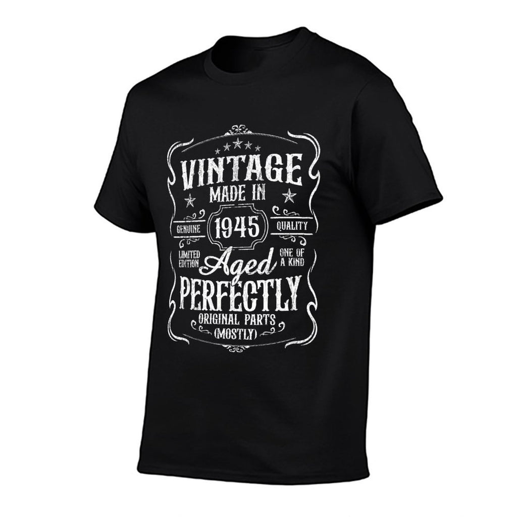 80 Year Old Gifts Vintage Legend 1945 80th Birthday Gift Men  Wrinkle-resistant T-Shirt