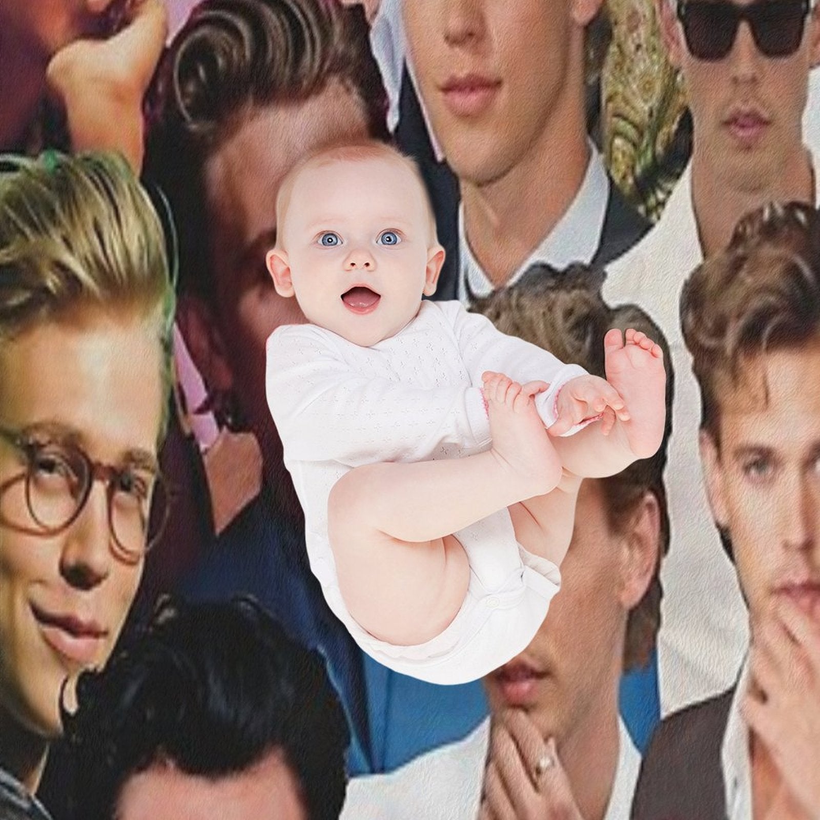 Austin Butler Photo Collage Premium Throw Blanket