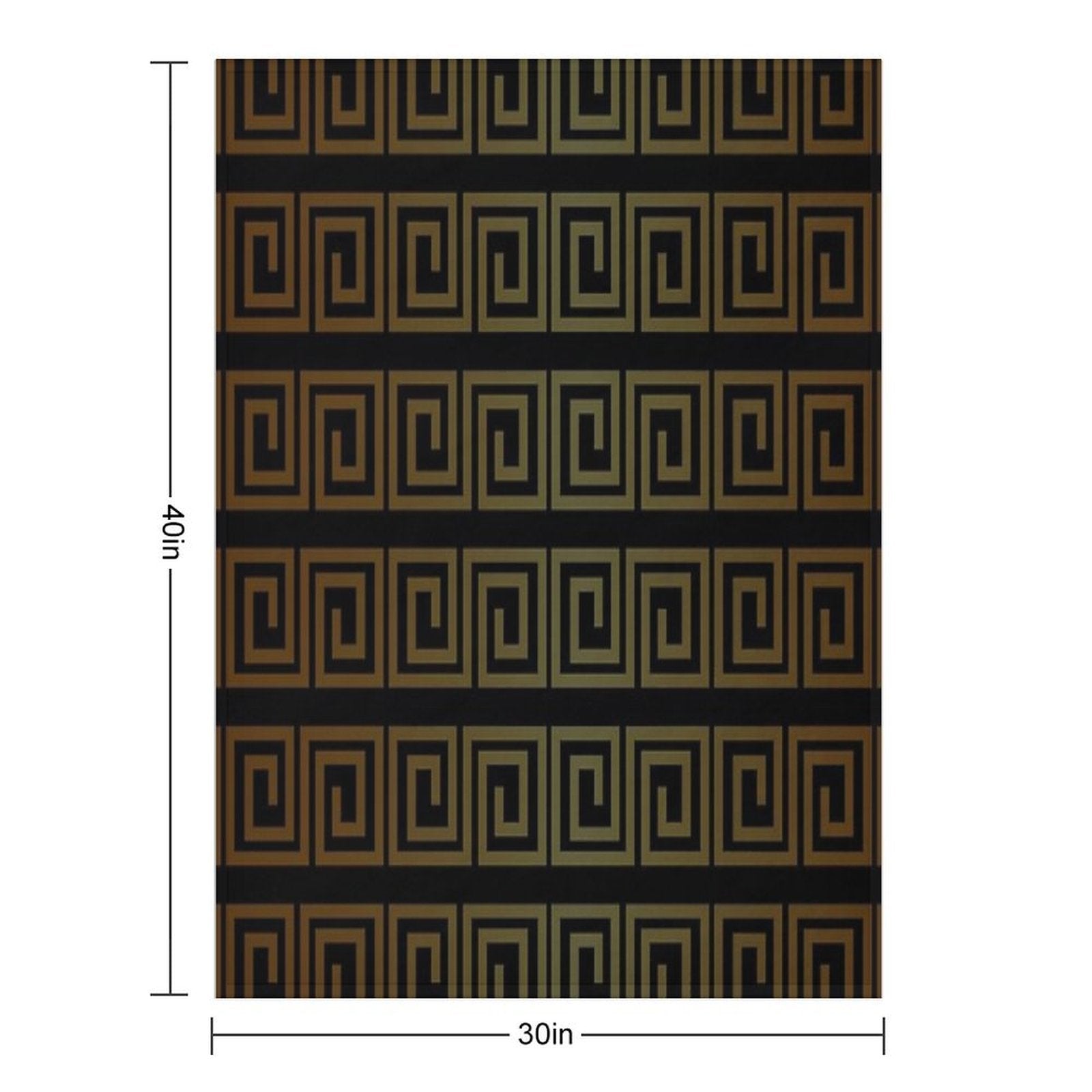 Japanese Geometric Pattern Velvety-soft Throw Blanket