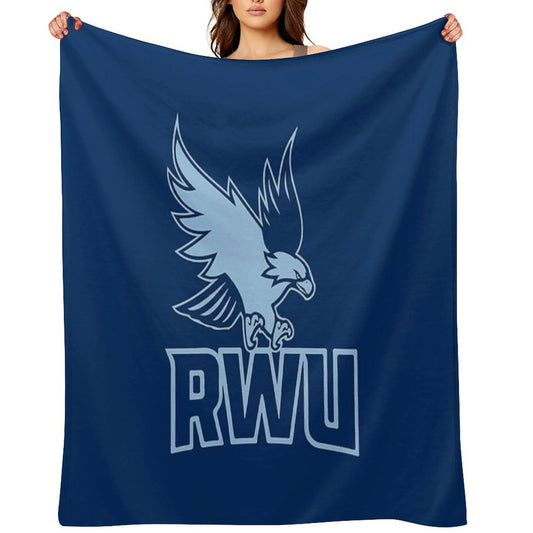 RWU Logo Wrinkle-free Throw Blanket