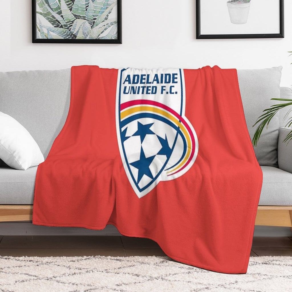 Adelaide United Anti-pilling Throw Blanket
