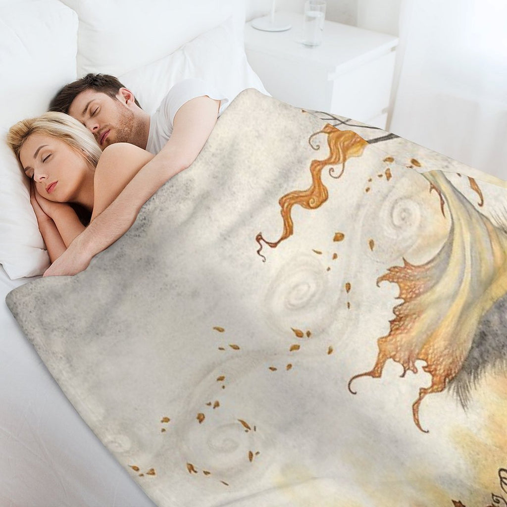 Whispers in The Pumpkin Patch Compact Throw Blanket