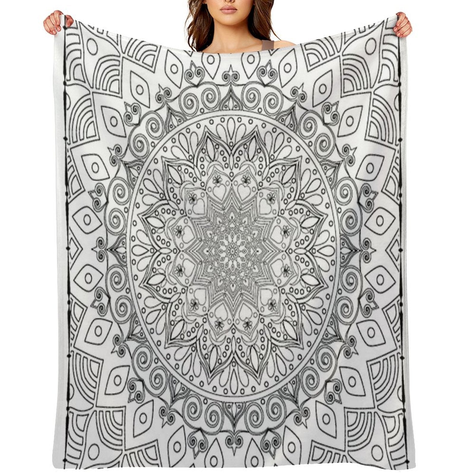 Golden Mandala Premium Throw Blanket