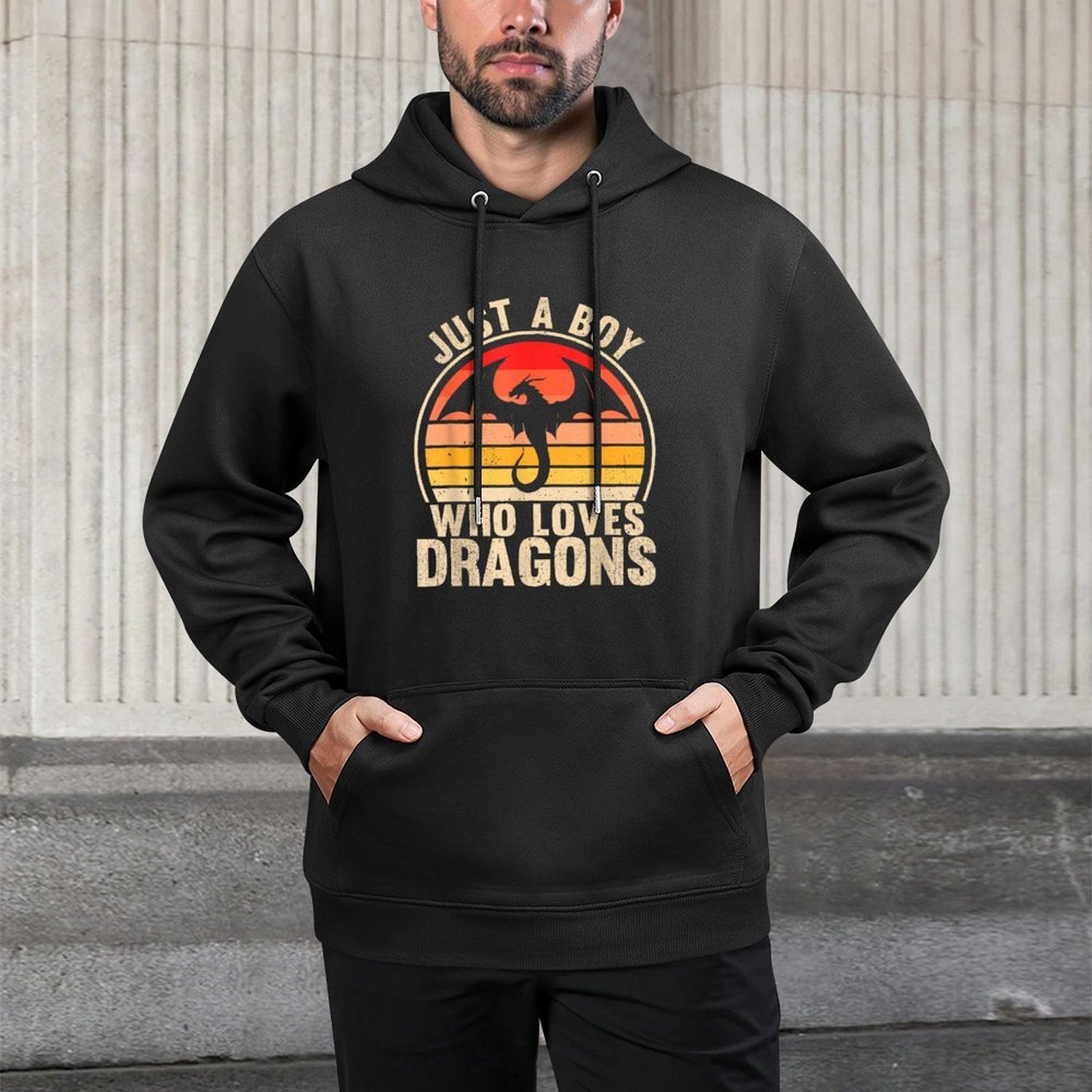 Just A Boy Who Loves Dragons Recto Dragon Lovers Casual Wear Hoodie