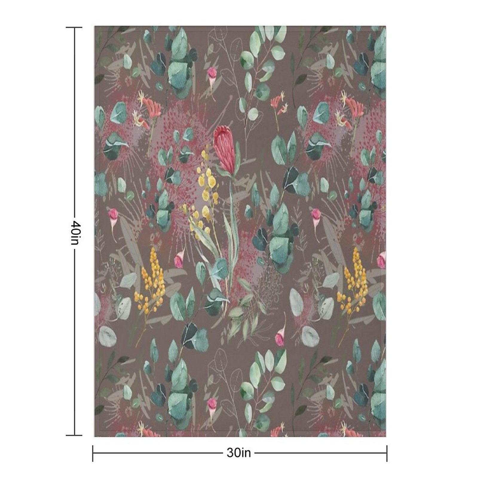 Australian Botanical Easy Care Throw Blanket