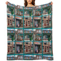 Corrie Iconic Buildings Anti-pilling Throw Blanket