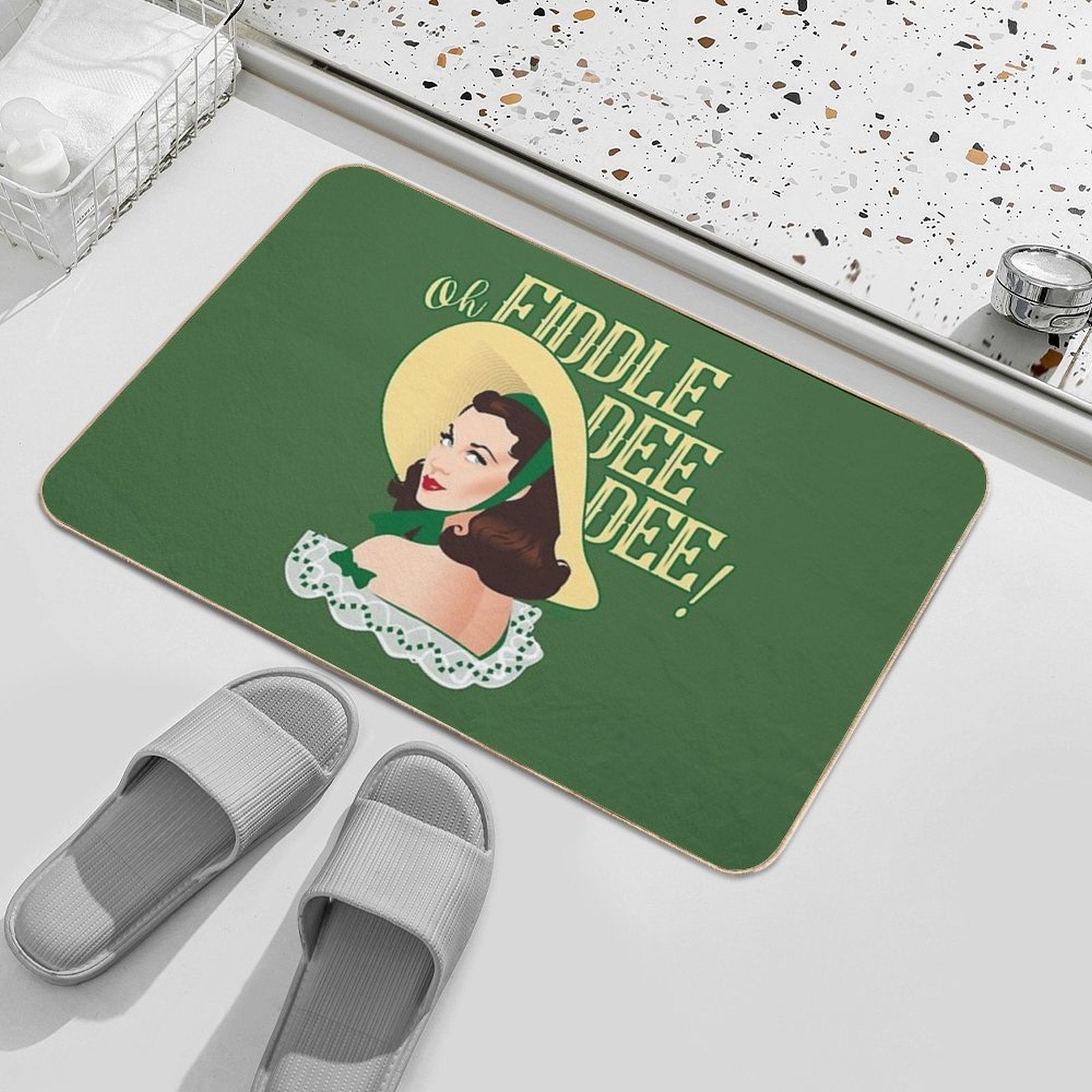 Fiddle-dee-dee!  Versatile Bath Mat