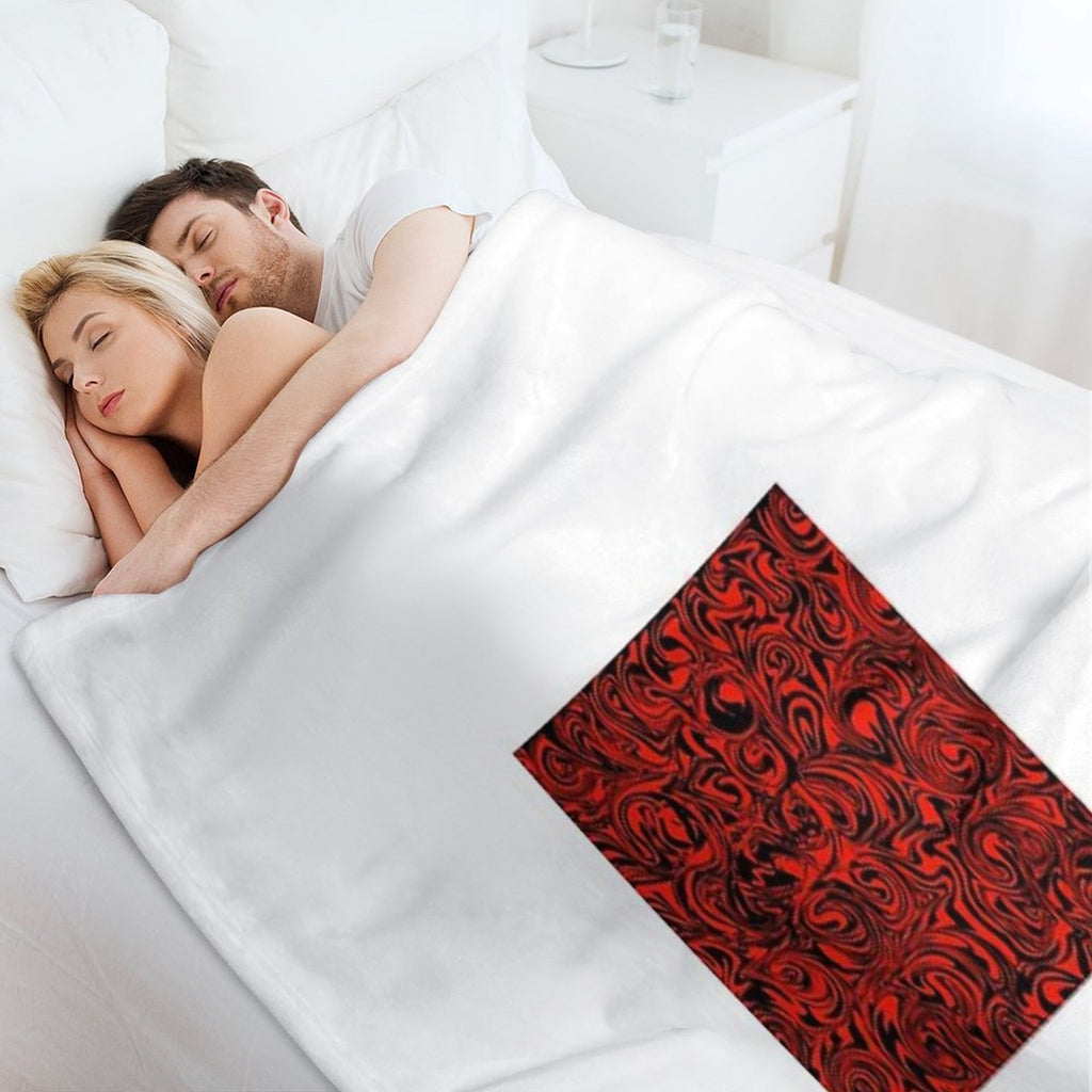 Abstract Pattern Plush Throw Blanket