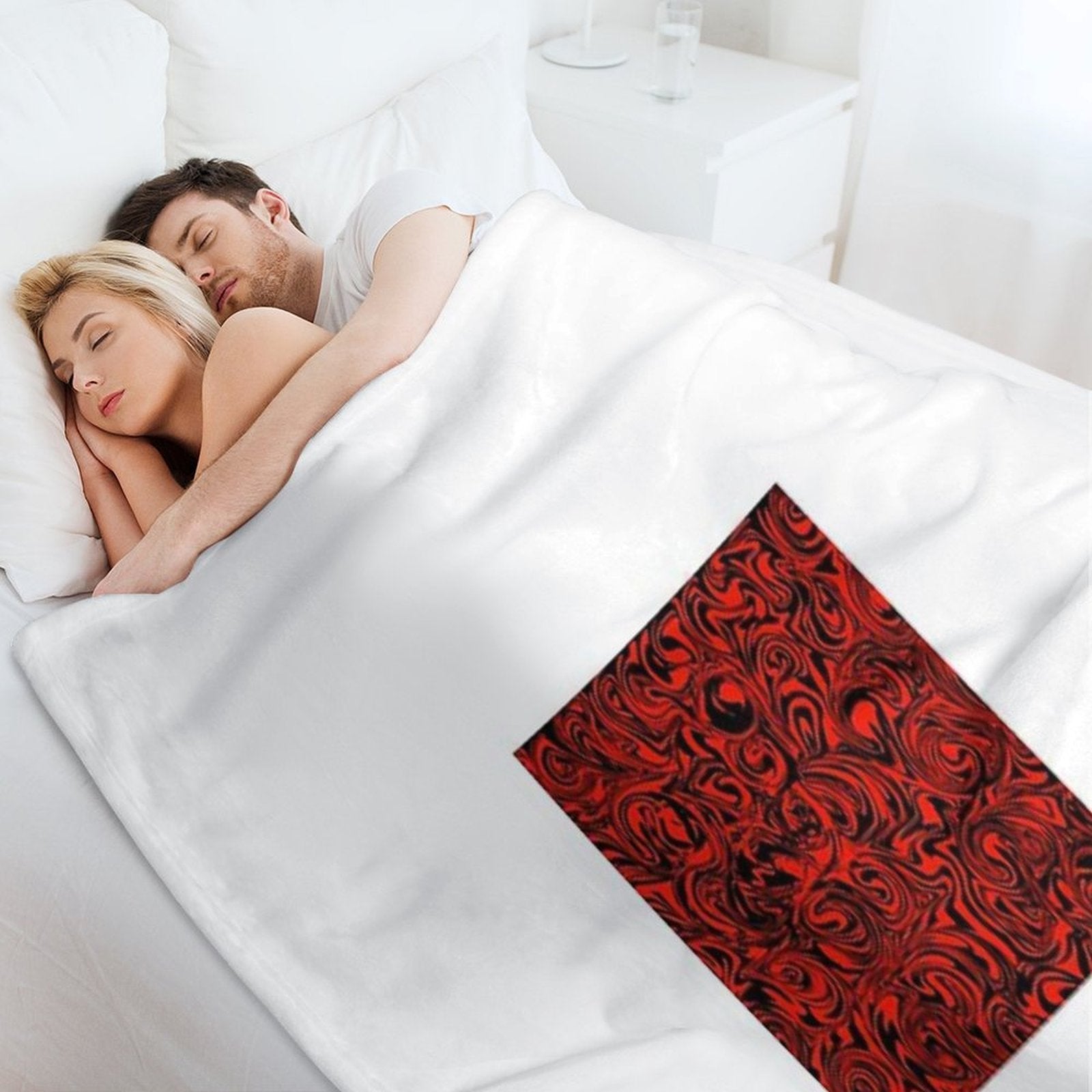 Abstract Pattern Plush Throw Blanket