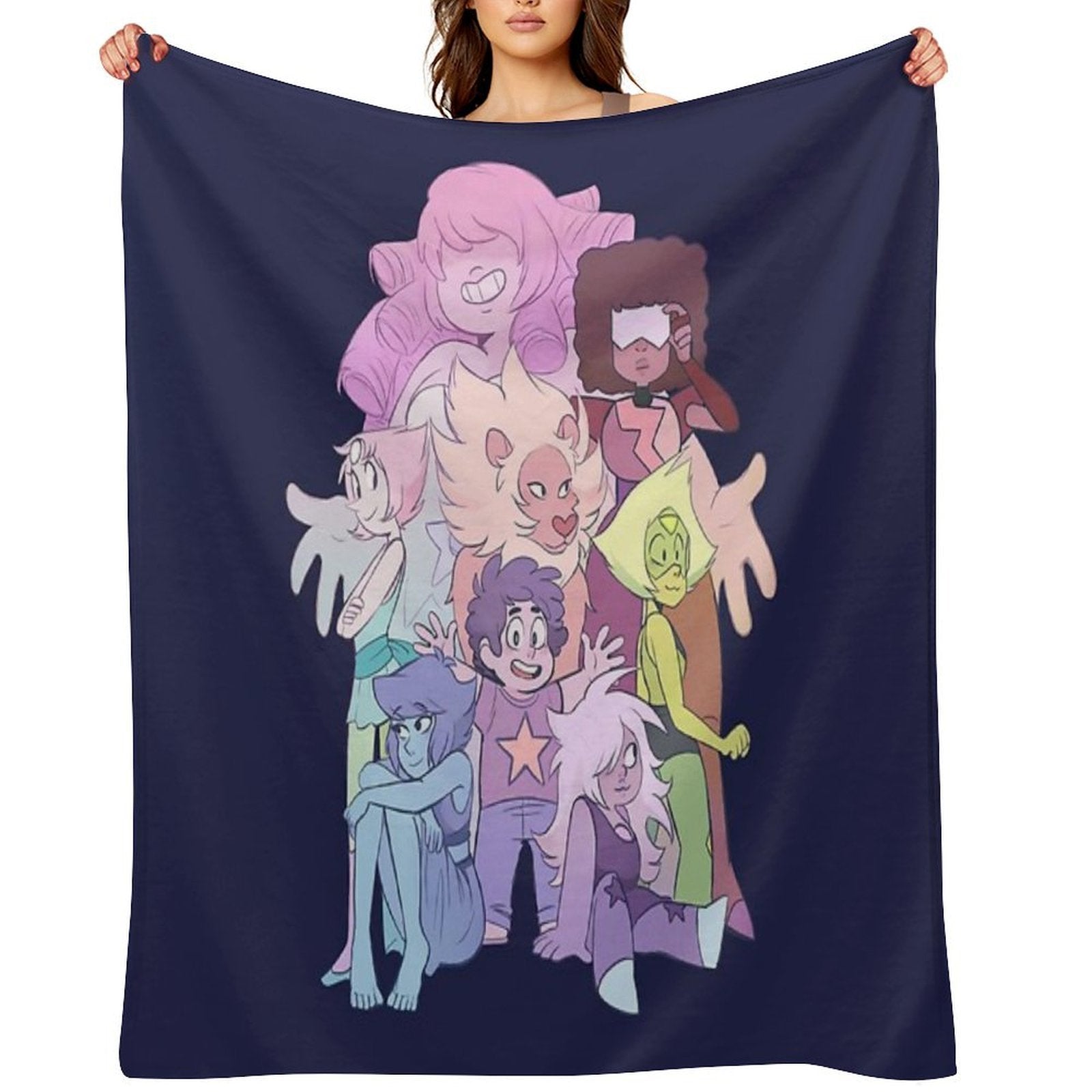 We Are The Crystal Gems Wrinkle-free Throw Blanket