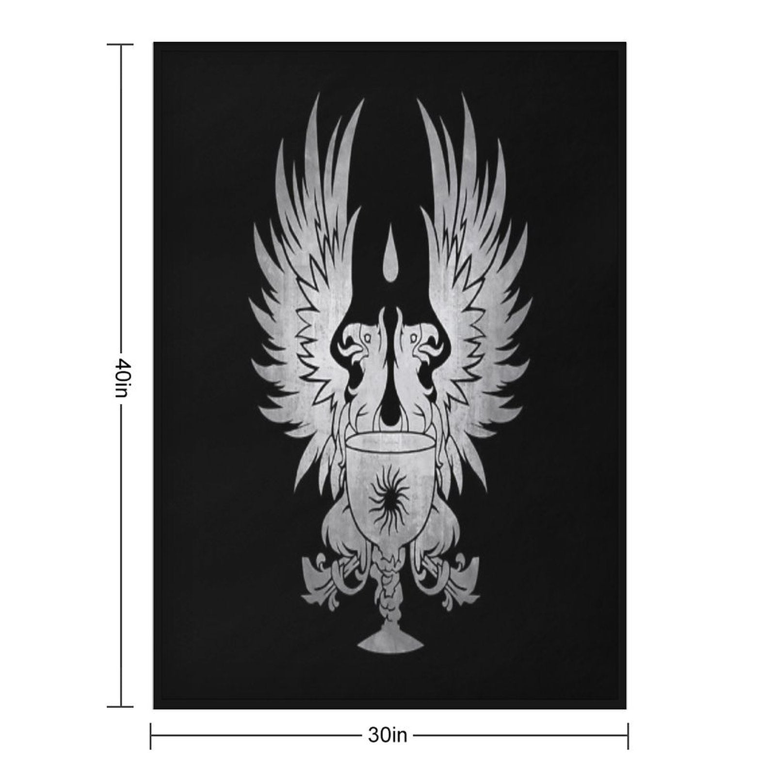Dragon Age Grey Warden Silver Durable Throw Blanket