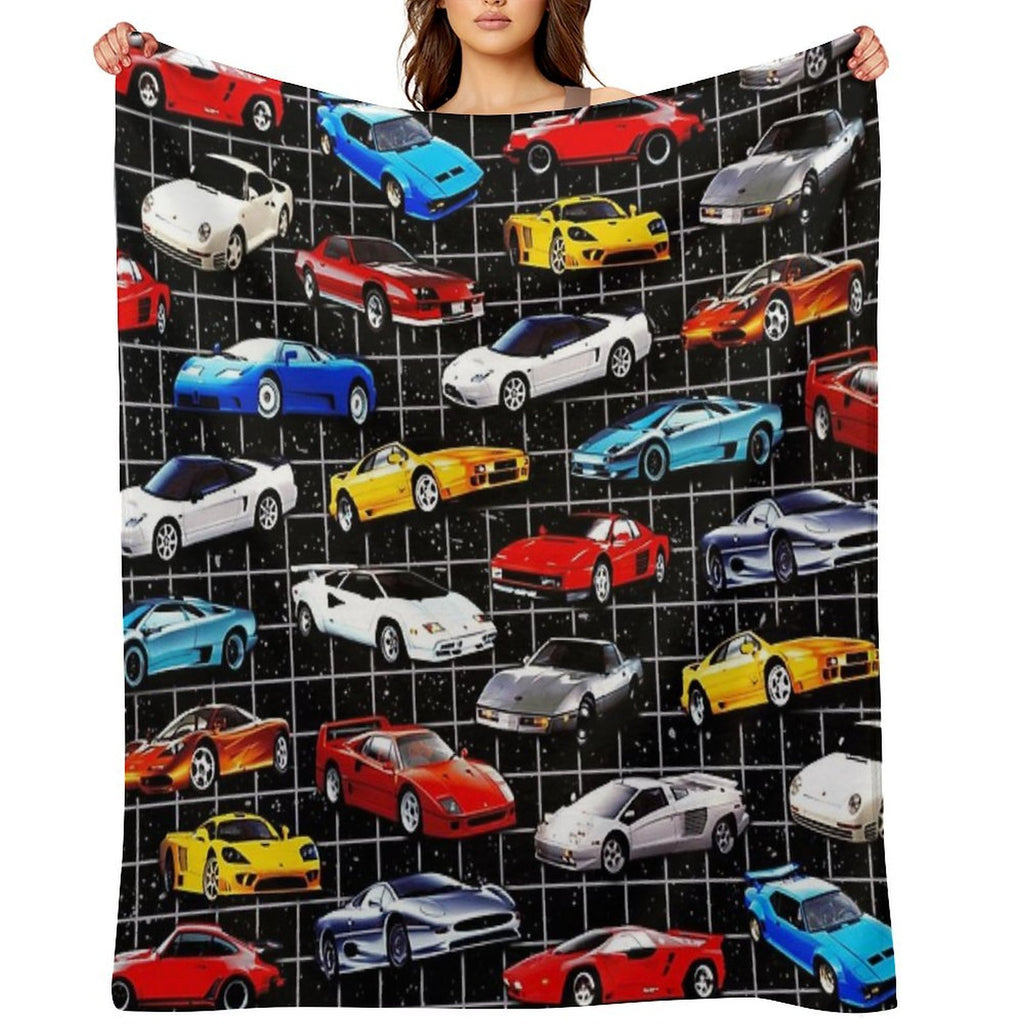 Dream Cars Machine-washable Throw Blanket