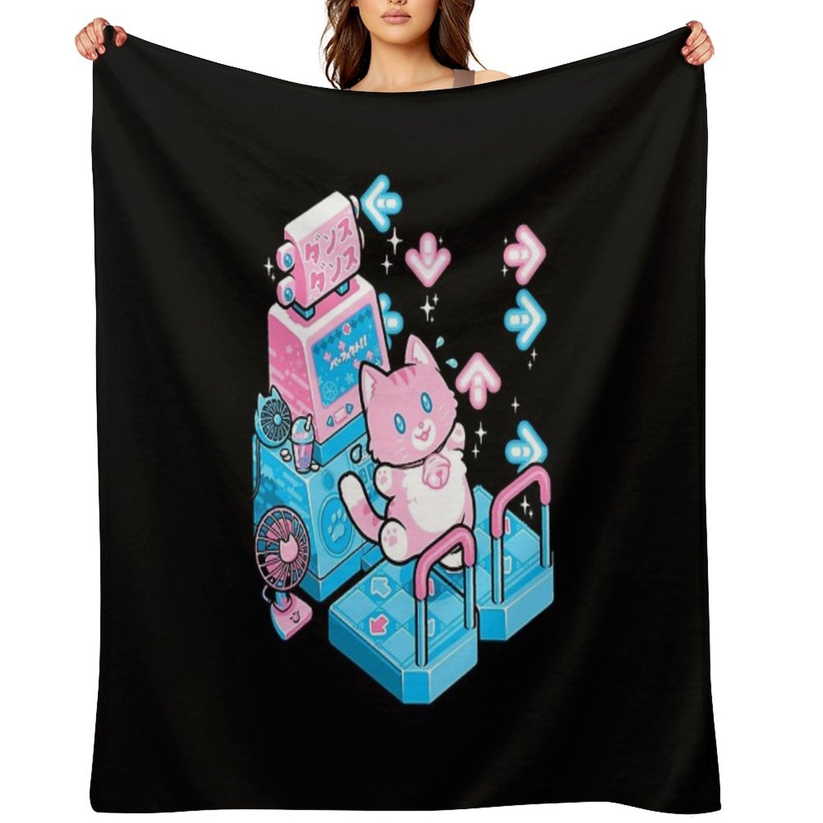 Dance Kitty Multi-functional Throw Blanket